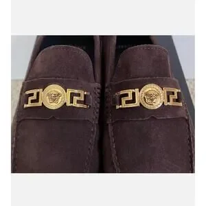 Versace | Shoes | Bnwt Versace La Medusa Mens Gold Brown  display picture 3